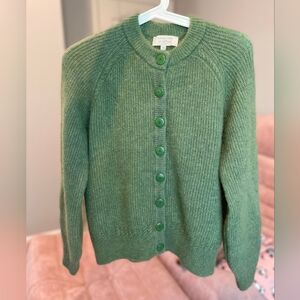 NWOT Sezane Othello Cardigan in Green
